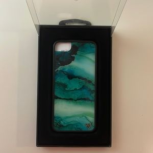 Wildflower iPhone 6/7/8 Teal Marble Case
